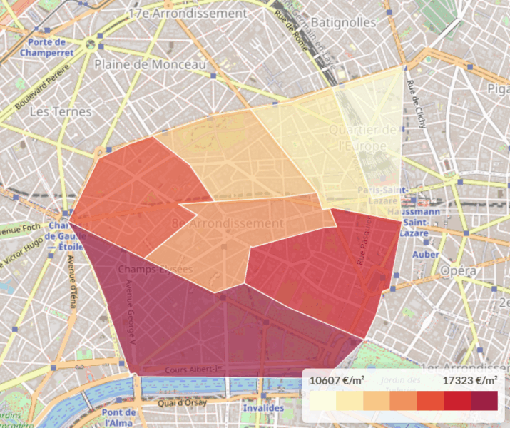 Investir dans le 8e arrondissement de Paris : datas et conseils