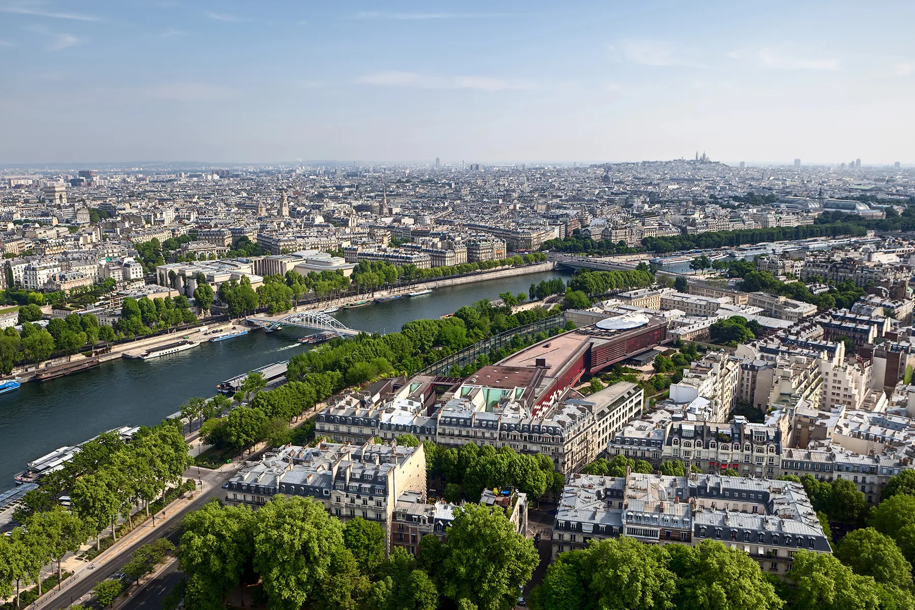 Vue aérienne de Paris depuis la Tour Eiffel