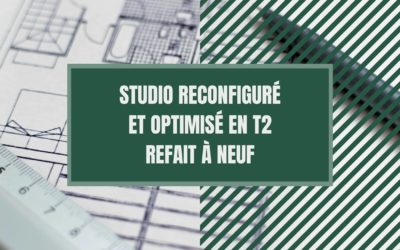Studio reconfiguré en optimisé en T2 refait à neuf
