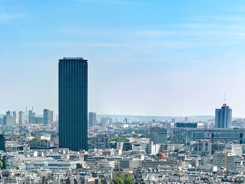 Vue sur la Tour Montparnasse et les toits de Paris