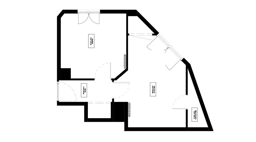 Plan de l'existant avant la rénovation