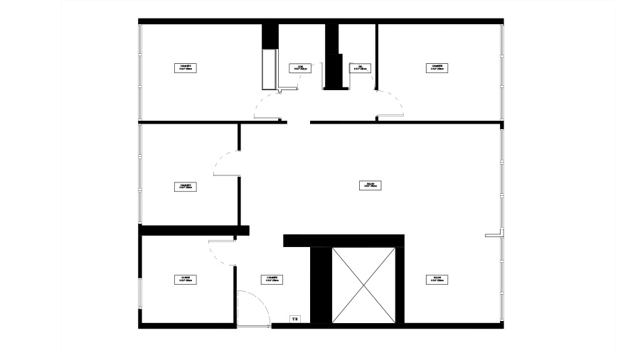 Plan de l'existant avant la rénovation