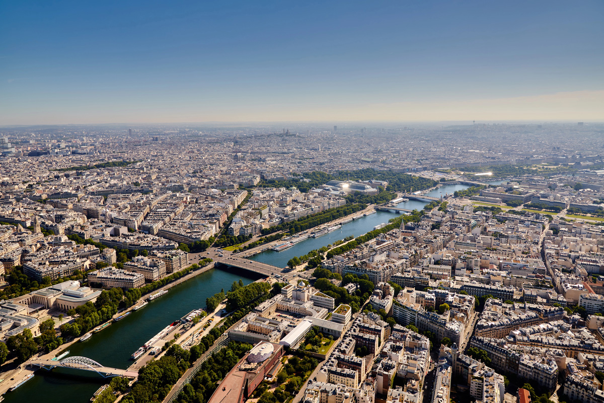 Vue aérienne de Paris
